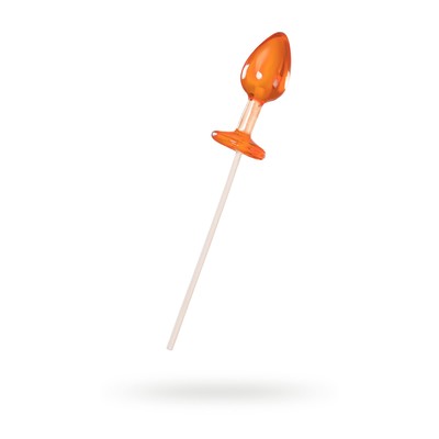 Леденец Sosuчki «Анальная втулка малая Amaretto», цвет оранжевый, 29 г