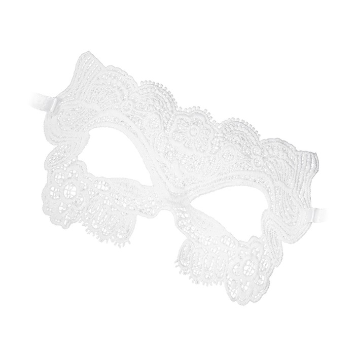 Маска нитяная Eromantica Marquise, текстиль, цвет белый, 17,5 см - Фото 1