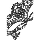 Маска нитяная Eromantica Queen, текстиль, цвет чёрный, 31 см - Фото 3