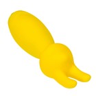 Минивибратор Eromantica Fluffy, 8,5 см, силикон, цвет жёлтый - Фото 6