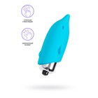 Минивибратор Eromantica Jolly, 7,5 см, силикон, цвет голубой - Фото 1