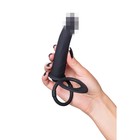 Насадка на пенис для двойного проникновения Black&Red by Toyfa, 19 см, силикон, цвет чёрный - Фото 6