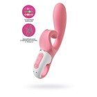 Нереалистичный вибратор Satisfyer Hug me, силикон, цвет розовый - Фото 1