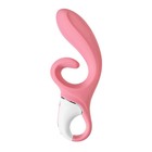 Нереалистичный вибратор Satisfyer Hug me, силикон, цвет розовый - Фото 11