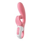 Нереалистичный вибратор Satisfyer Hug me, силикон, цвет розовый - Фото 13