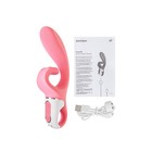 Нереалистичный вибратор Satisfyer Hug me, силикон, цвет розовый - Фото 15