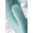 Нереалистичный вибратор Satisfyer Triple Oh, 24 см, силикон, цвет голубой - Фото 9