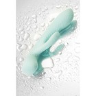 Нереалистичный вибратор Satisfyer Triple Oh, 24 см, силикон, цвет голубой - Фото 10