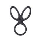 Тройное кольцо на пенис A-Toys Kraken, силикон, цвет чёрный, 10 см - Фото 2