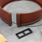 УЦЕНКА Форма силиконовая для выпечки со стеклянным дном Доляна «Круг», 25.5×7 см (от ручки до ручки 29 см), цвет коричневый - Фото 5