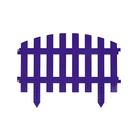 Ограждение декоративное, 35 × 210 см, 5 секций, пластик, сиреневое, RENESSANS, Greengo - Фото 8