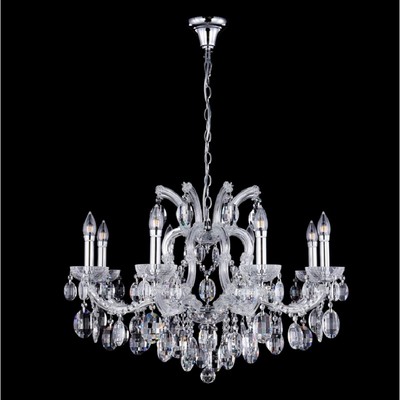 Люстра Crystal Lux, Hollywood 2010/308, E14, 8х40 Вт, 77х77х77 см, цвет хром