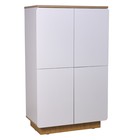 Шкаф четырёхдверный Polini Kids Ameli 4005, 2 секции, белый-натуральный - фото 110014410