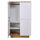 Шкаф четырёхдверный Polini Kids Ameli 4005, 2 секции, белый-натуральный - Фото 5