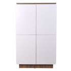 Шкаф четырёхдверный Polini Kids Ameli 4005, 2 секции, цвет белый-дуб крафт - Фото 2