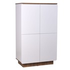 Шкаф четырёхдверный Polini Kids Ameli 4005, 2 секции, цвет белый-дуб крафт - Фото 1