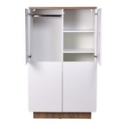 Шкаф четырёхдверный Polini Kids Ameli 4005, 2 секции, цвет белый-дуб крафт - Фото 5