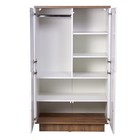 Шкаф четырёхдверный Polini Kids Ameli 4005, 2 секции, цвет белый-дуб крафт 10350757 - фото 319812357