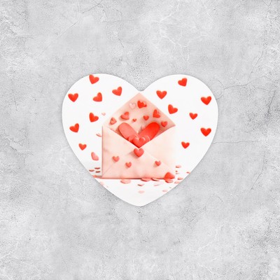 Открытка-валентинка «Любовное послание», 7 х 6 см