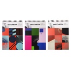 Скетчбук 21×29 см для пастели, 30 листов, жесткая обложка, плотность 130 г, МИКС - Фото 4