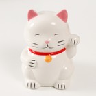 Копилка керамика "Белый кот Манэки-нэко" 10х10х14,5 см - Фото 5