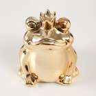 Копилка керамика "Золотая лягушка в короне" 12х10,5х15 см - Фото 5
