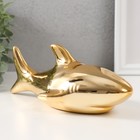 Копилка керамика "Золотая акула" 24,5х12,5х11 см - фото 3293011