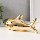 Копилка керамика "Золотая акула" 24,5х12,5х11 см - фото 9075340