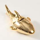 Копилка керамика "Золотая акула" 24,5х12,5х11 см - фото 9075342
