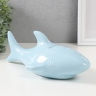 Копилка керамика "Голубая акула" 24,5х12,5х11 см - фото 9075343