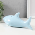 Копилка керамика "Голубая акула" 24,5х12,5х11 см - Фото 3