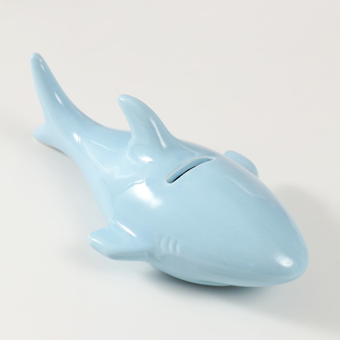 Копилка керамика "Голубая акула" 24,5х12,5х11 см
