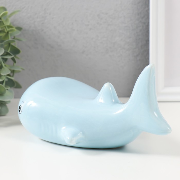 Копилка керамика "Голубой кит" 21,5х10,5х10,5 см