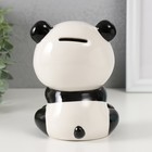 Копилка керамика "Удивлённая панда" 11,4х10,5х13,8 см - фото 9075447