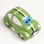 Копилка керамика "Машинка с глазками" зелёная 13х7,8х7,4 см - Фото 5