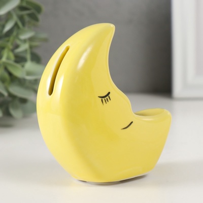 Копилка для денег «Спящий месяц», керамика, 9.5×4×10 см