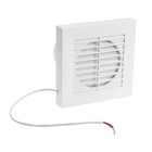 Вентилятор вытяжной ZEIN LOF-10, d=100 мм, 220 В, 15 Вт, с жалюзи, белый - Фото 5