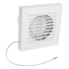 Вентилятор вытяжной ZEIN LOF-10, d=100 мм, 220 В, 15 Вт, с жалюзи, белый - Фото 6