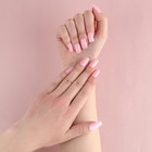 Накладные ногти «Нюд», 24 шт, клеевые пластины, форма квадрат, цвет глянцевый нежно-розовый - фото 9061049