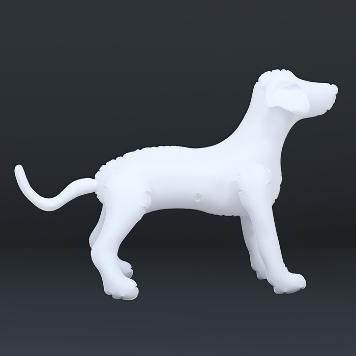 Манекен собаки, надувной, 80 х 56 х 25 см, белый