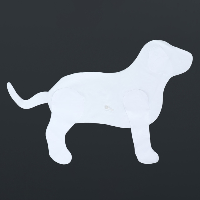 Манекен собаки, надувной, 80 х 56 х 25 см, белый