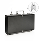 Металлический кейс, 38×21×6.5 см, черный - Фото 1