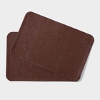 Салфетки сервировочные на стол Magistro, 2 шт., 30×45 см, коричневые - Фото 4