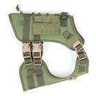 Жилет разгрузочный для собак (вес 40-60 кг), размер M (ДС 30, ОГ 60-80, ОШ 50-68 см), хаки - фото 23693737