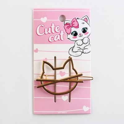 Заколка для волос Cute cat