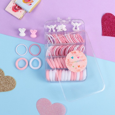 Набор для волос Выбражулька «Непоседа», нежность, 69 шт.