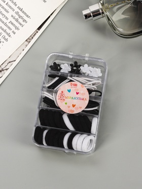 Набор для волос «Непоседа», зайка, 69 шт., цветочки, МИКС 10067557