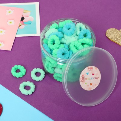 Резинка для волос Выбражулька «Крохотуля», набор 100 шт., колор, 2 см