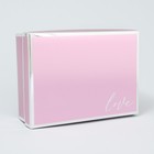 Коробка подарочная складная, упаковка, «Love», 21 х 15 х 7 см - Фото 3