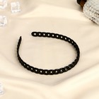 Ободок для волос «Ночка», большие звенья, 1 см, чёрный - Фото 1